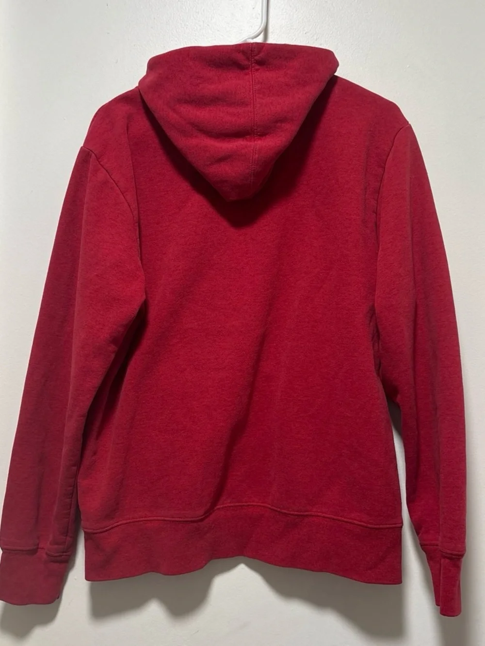 The North Face Men’s Red Crewneck Logo Hoodie medium large graphic